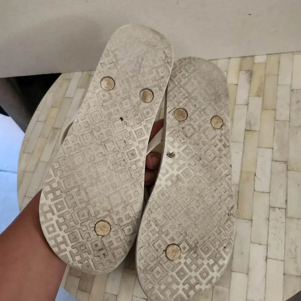 Tory Burch floral-print rubber flip-flops